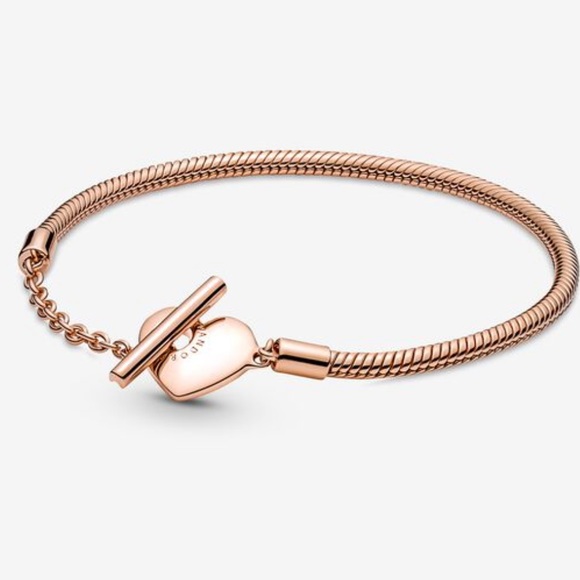 Pandora Jewelry - Brand new PANDORA Moments Heart T-Bar Snake Chain Bracelet